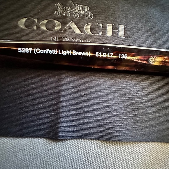 Coach eyeglasses 5287 confetti light brown - Picture 5 of 5